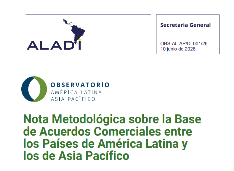 Nota Metodológica sobre la Base de Acuerdos Comerciales entre los Países de América Latina y los de Asia Pacífico