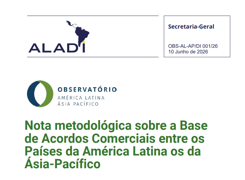 Nota metodológica sobre a Base de Acordos Comerciais entre os Países da América Latina os da Ásia-Pacífico
