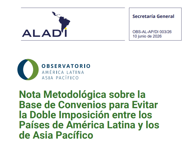 Nota Metodológica sobre la Base de Convenios para Evitar la Doble Imposición entre los Países de América Latina y los de Asia Pacífico