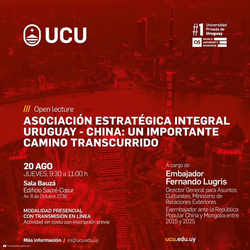Conferencia abierta analiza los avances de la Asociación Estratégica Integral entre Uruguay y China