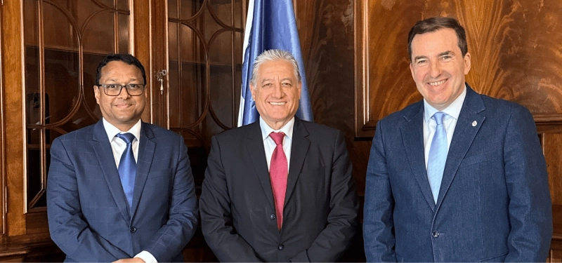 Secretario General de la ALADI recibió a representantes diplomáticos de India y Uruguay